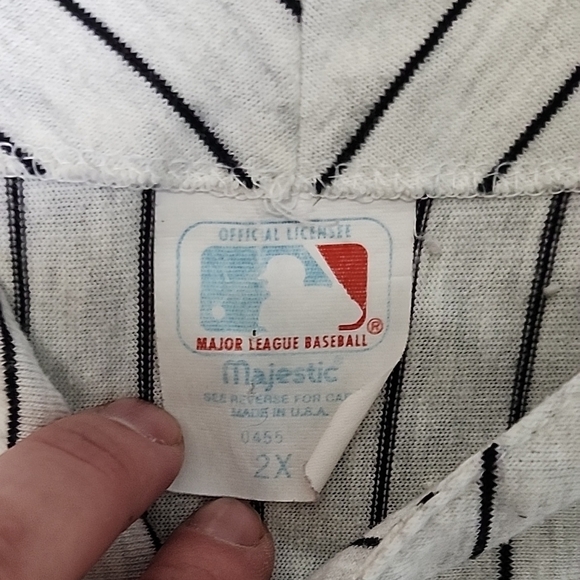 Majestic Texas Rangers Pinstripe Jersey 1993 Vintage - Picture 2 of 6